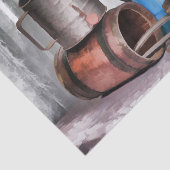 Vooruitblikkend naar het verleden tissuepapier (Detail)