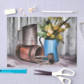 Vooruitblikkend naar het verleden tissuepapier (Craft)