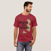 Vooruitgang, geen perfectie, blijf vooruitgaan t-shirt (Voorkant volledig)