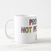 Vooruitgang, geen perfectie koffiemok (Links)