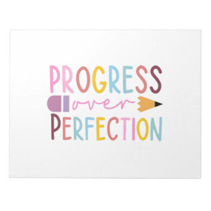 Vooruitgang in perfectie kunst notitieblok