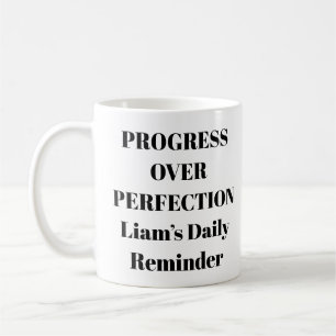 Vooruitgang in perfectie Motivatie Mok