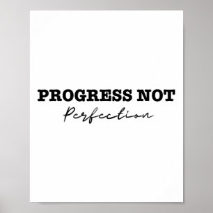Vooruitgang is geen perfectie, depressie en zelfmo poster
