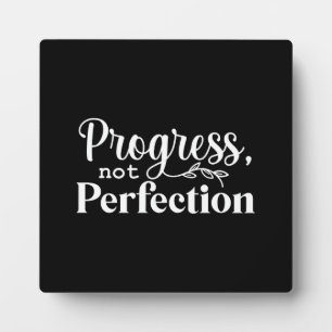 Vooruitgang, niet perfectie - succes Motivatie Fotoplaat