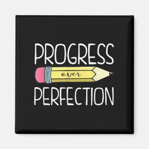Vooruitgang over perfectie Preppy Teacher Terug na Magneet