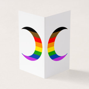 Vooruitgang Pride Crescent Moons Wenskaart Visitekaartjes