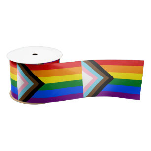 Vooruitgang Rainbow Flag lint, LGBTQ & Pride vlag Lint