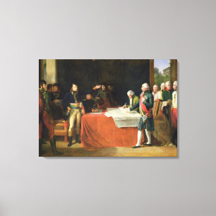 Vooruitgang van de in Leoben ondertekende vrede Canvas Afdruk