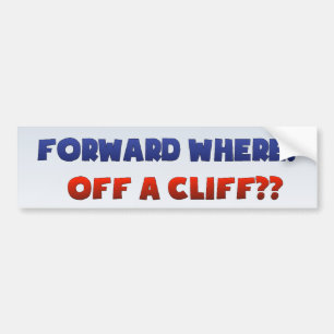 Vooruitgang waar een grappige politieke verkiezing bumpersticker