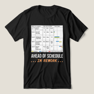 Vooruitlopend op schema… maar alleen in rework! Tri-Blend shirt