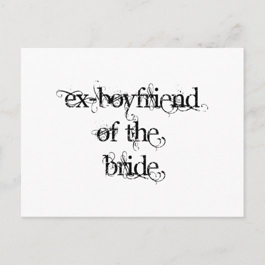 Voorvriend van de Bride Briefkaart (Voorkant)