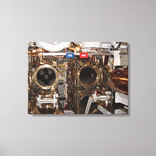 Voorwaarts Torpedo-kamer Canvas Afdruk (Voorkant)