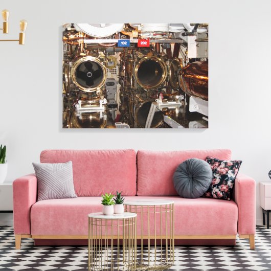Voorwaarts Torpedo-kamer Canvas Afdruk (Insitu (Woonkamer))