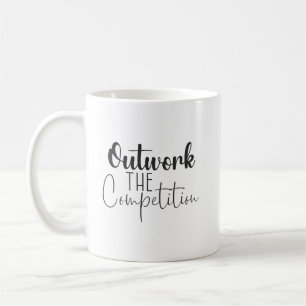 Voorwerk van de concurrentie koffiemok