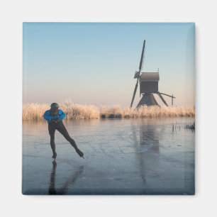 Voorwindmolen en rietmagneten, van ijs magneet