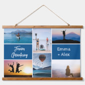 Voorzichtig fotocollage gebruiken hangend wandkleed (Voorkant)