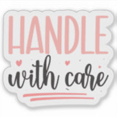 Voorzichtig Hanteren Sticker (Voorkant)
