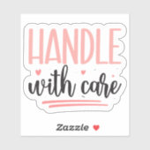 Voorzichtig Hanteren Sticker (Vel)
