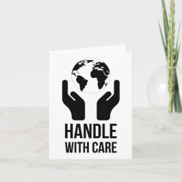 Voorzichtig omgaan kaart