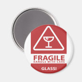 Voorzichtig omgaan magneet (Voorkant / Achterkant)