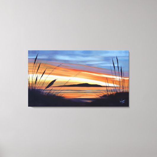 Voorzichtig over Kapiti Canvas Afdruk (Voorkant)