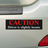 Voorzichtig stuurprogramma is niet normaal bumpersticker (Op auto)
