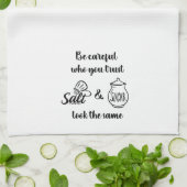 Voorzichtig wie je vertrouwt zout & suiker zien er theedoek (Gevouwen)