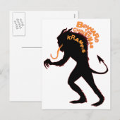 Voorzichtig zijn Kerstmis Krampus Feestdagenkaart (Voorkant / Achterkant)