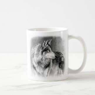 Voorzichtige mok van de wolf