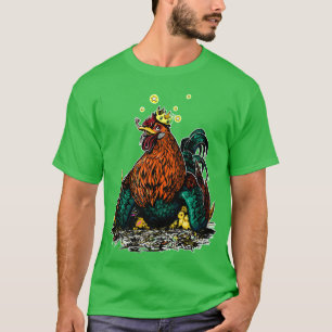 Voorzichtige vader haan vriend t-shirt