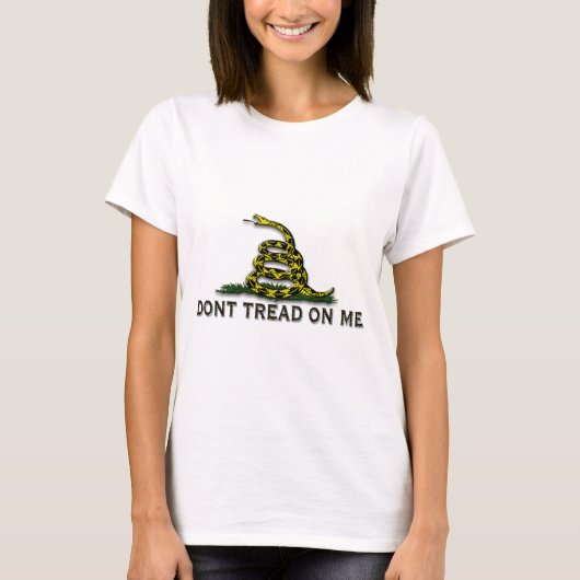 VOORZICHTIGE VLAG: "Niet op mij tikken" T-shirt (Voorkant)