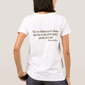 VOORZICHTIGE VLAG: "Niet op mij tikken" T-shirt (Achterkant)