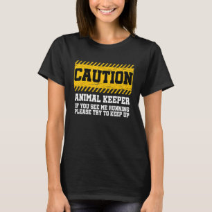 Voorzichtigheid bij de dierhouder als u ziet dat i t-shirt
