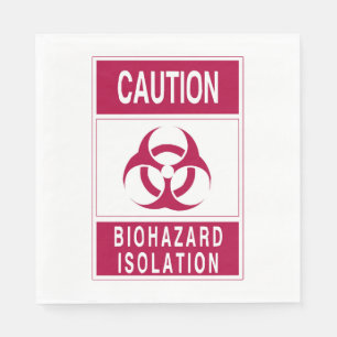 Voorzichtigheid Biohazard Servet