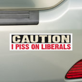 VOORZICHTIGHEID BUMPERSTICKER (Op auto)