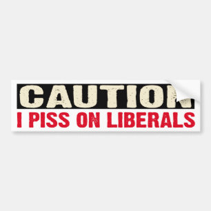 VOORZICHTIGHEID BUMPERSTICKER