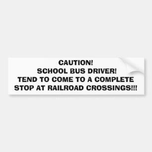 Voorzichtigheid: Bumpersticker