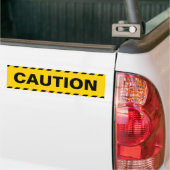 Voorzichtigheid Bumpersticker (Op Truck)