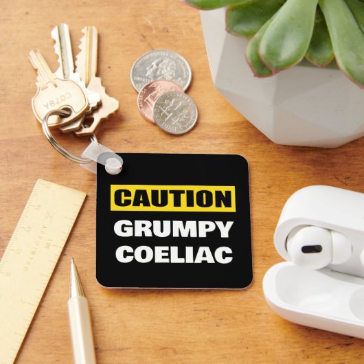 Voorzichtigheid is geboden Grumpy Coeliac Sleutelhanger (Bureau)