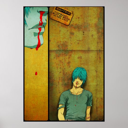 Voorzichtigheid Poster (Voorkant)