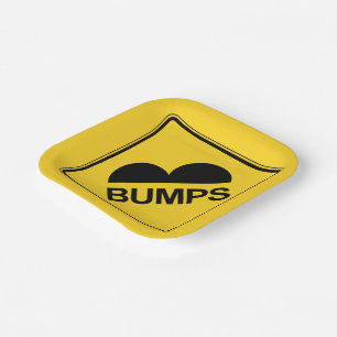 Voorzichtigheid snelheden blokkeren Funny Traffic  Papieren Bordje