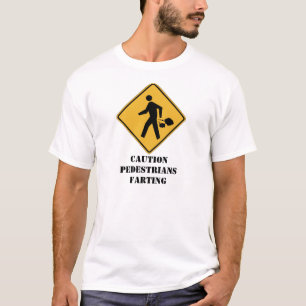 Voorzichtigheid van voetgangers t-shirt