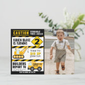 Voorzichtigheid Verschrikkelijk Twee Uitnodiging m (Staand voorkant)