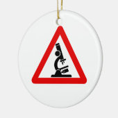 Voorzichtigheid:  WETENSCHAP! Keramisch Ornament (Links)