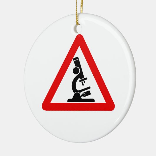 Voorzichtigheid: WETENSCHAP! Keramisch Ornament (Links)