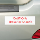 VOORZIENING:  I Rem voor dieren Bumpersticker (Op auto)