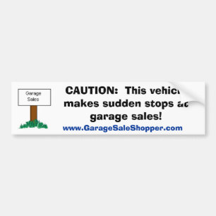 VOORZIENING: Plotselinge voorraden bij verkoop in Bumpersticker