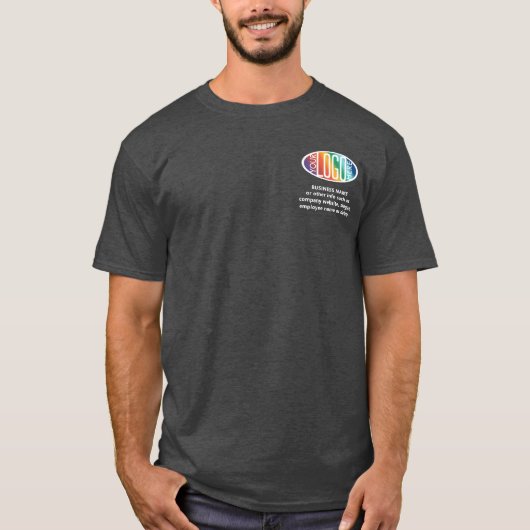 Voorzijde Achterzijde Custom Printed Modern Busine T-shirt (Voorkant)