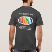 Voorzijde Achterzijde Custom Printed Modern Busine T-shirt (Achterkant)