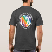 Voorzijde Back Custom Printed Company Logo Busines T-shirt (Achterkant)